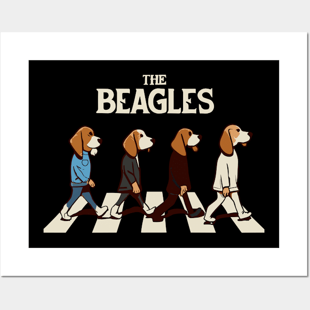 The Beagles Funny Cute Dog Design Wall Art by TF Brands